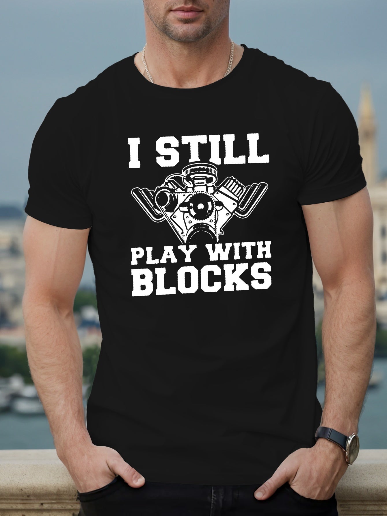 Men's short-sleeved T-shirt soft cotton t-shirt casual loose fitness sports summer fashion pattern printing men's wear