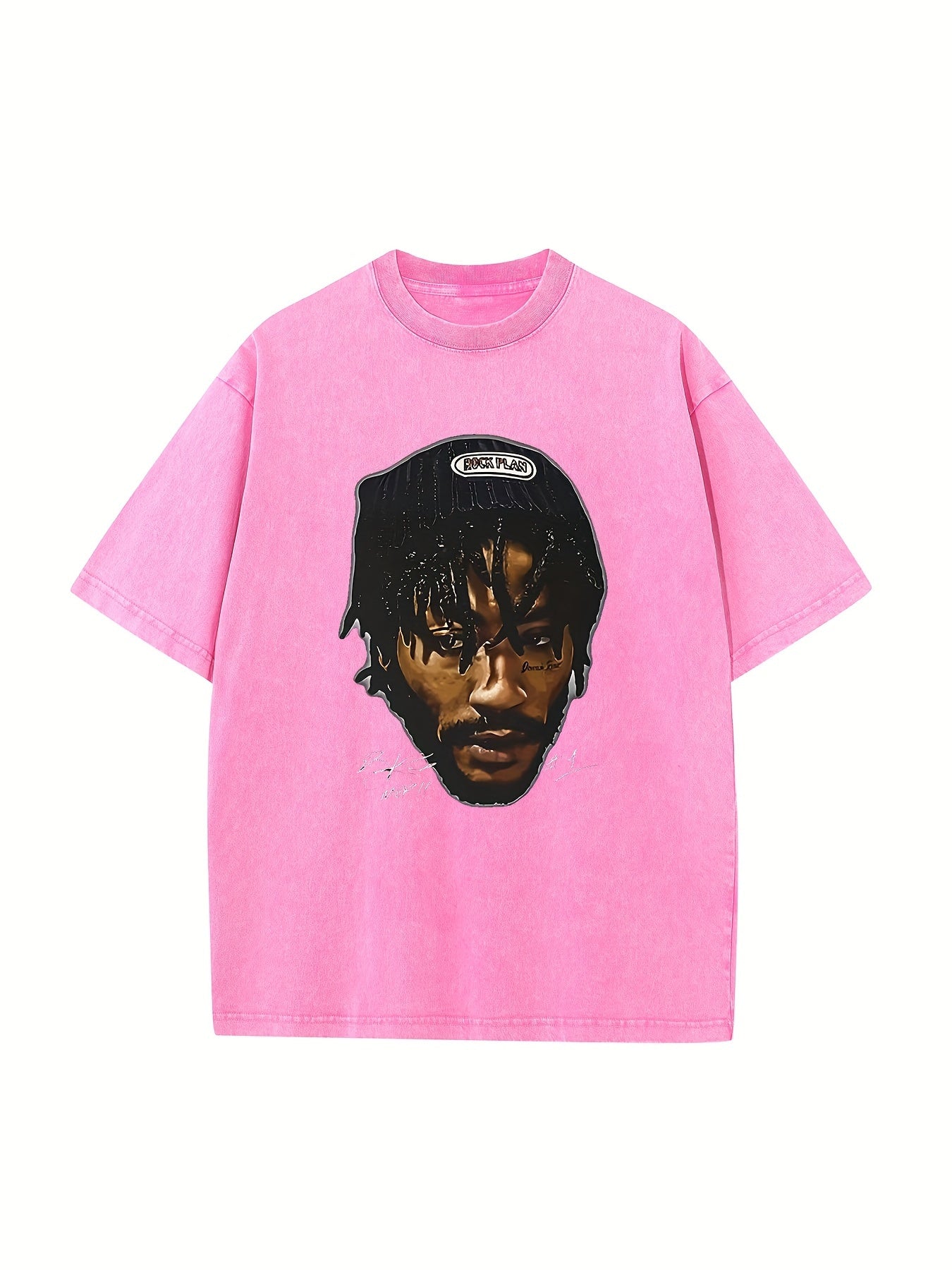 Derrick Rose Print, Men's Comfortable Wash Cotton Short-sleeved Crew Neck T-shirt, Summer Outdoor Men's Wear