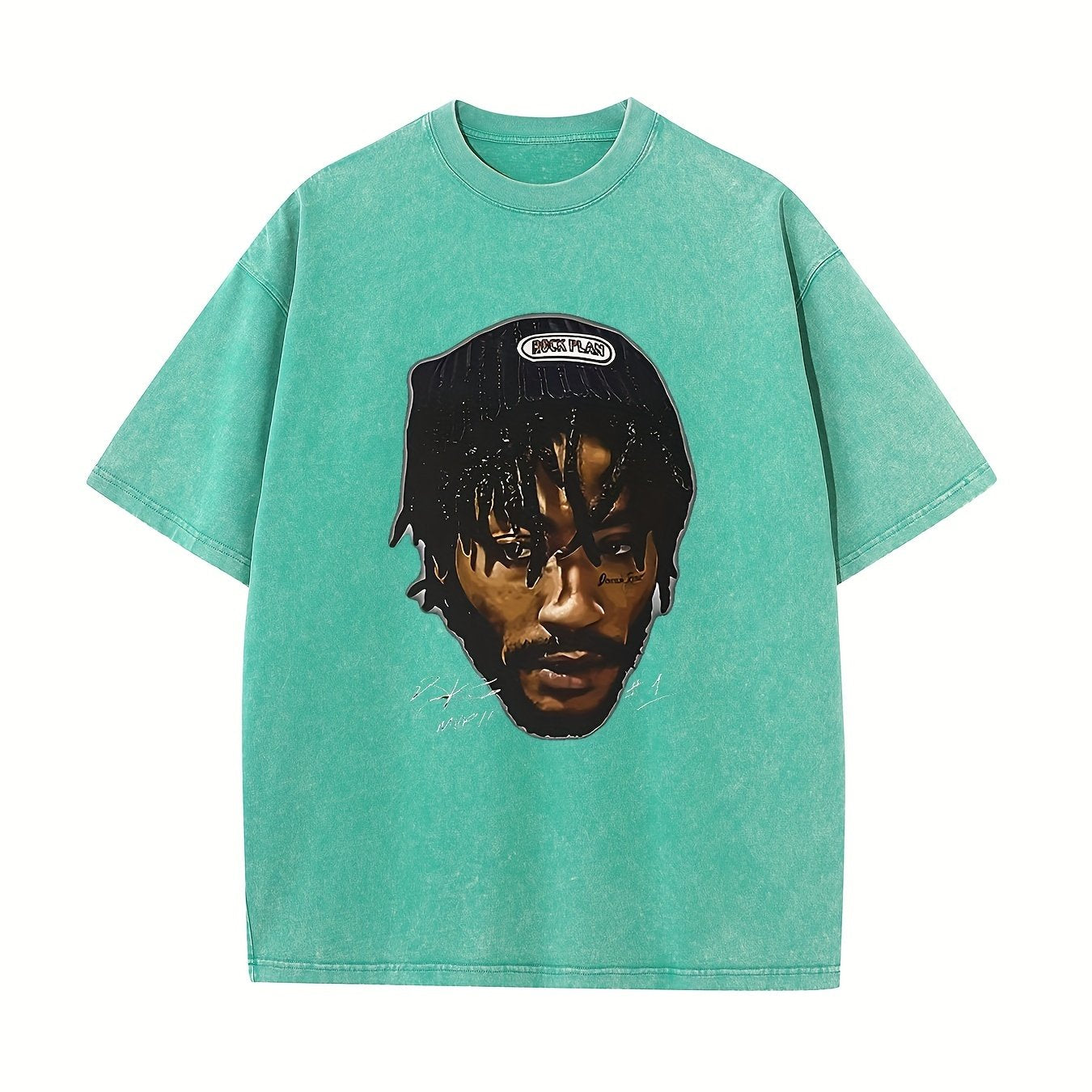 Derrick Rose Print, Men's Comfortable Wash Cotton Short-sleeved Crew Neck T-shirt, Summer Outdoor Men's Wear