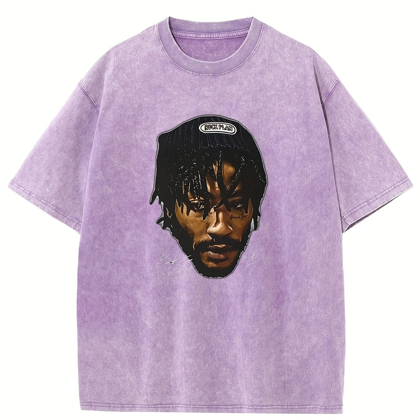 Derrick Rose Print, Men's Comfortable Wash Cotton Short-sleeved Crew Neck T-shirt, Summer Outdoor Men's Wear