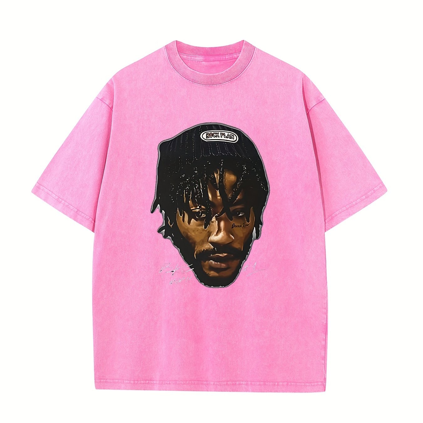 Derrick Rose Print, Men's Comfortable Wash Cotton Short-sleeved Crew Neck T-shirt, Summer Outdoor Men's Wear