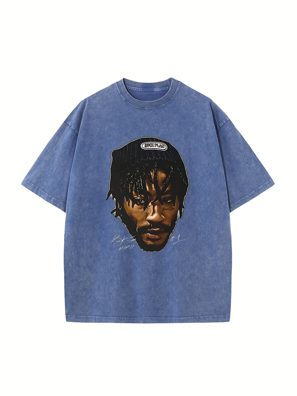 Derrick Rose Print, Men's Comfortable Wash Cotton Short-sleeved Crew Neck T-shirt, Summer Outdoor Men's Wear
