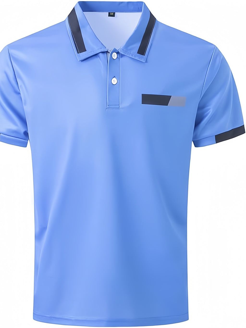 Men's Geometric Pattern Short Sleeve POPL Lapel Best Selling Fashion Athleisure Men's Wear