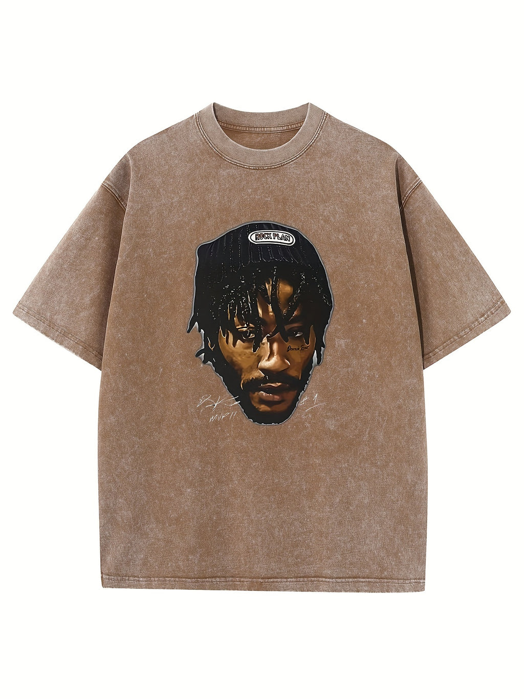 Derrick Rose Print, Men's Comfortable Wash Cotton Short-sleeved Crew Neck T-shirt, Summer Outdoor Men's Wear