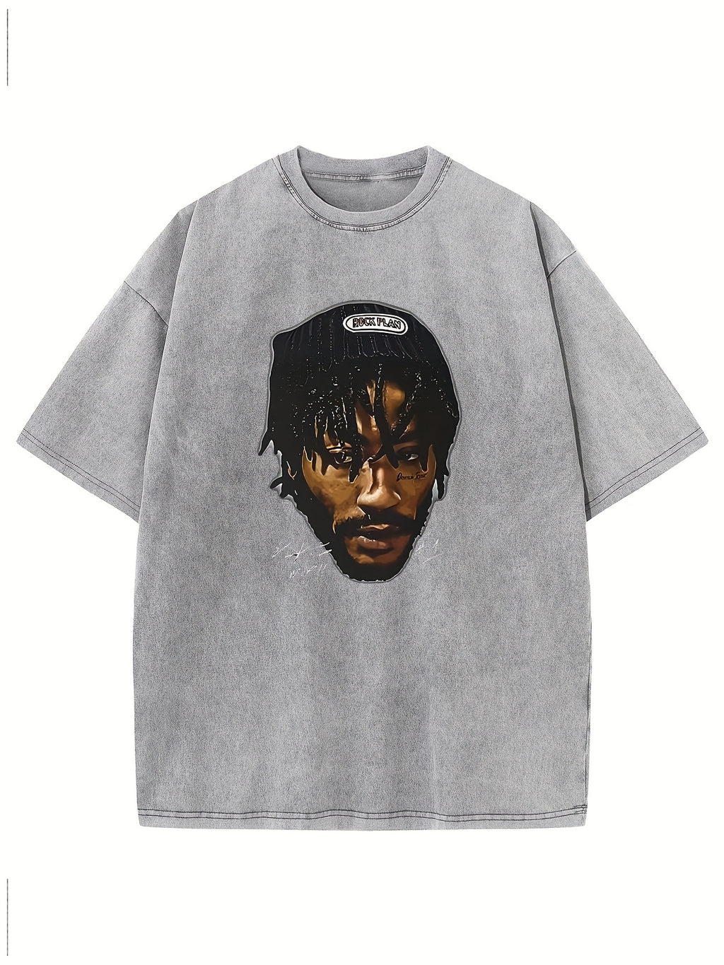 Derrick Rose Print, Men's Comfortable Wash Cotton Short-sleeved Crew Neck T-shirt, Summer Outdoor Men's Wear