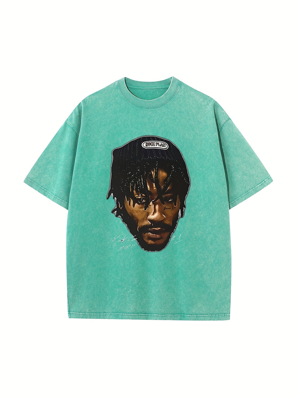 Derrick Rose Print, Men's Comfortable Wash Cotton Short-sleeved Crew Neck T-shirt, Summer Outdoor Men's Wear