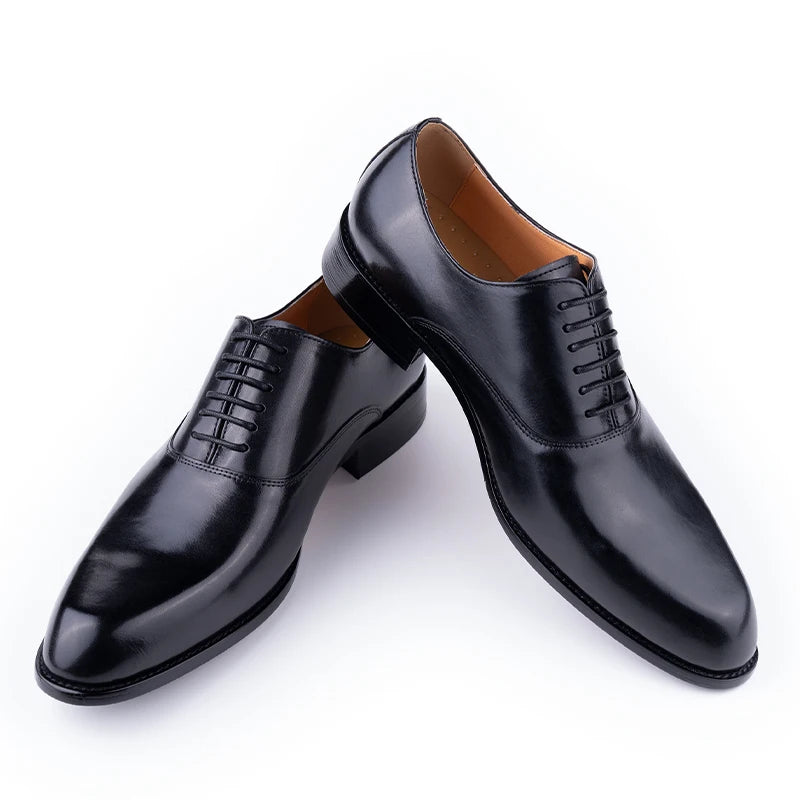 Elegant Men Leather Dress Shoe Sapato Social Masculino Party Office Suit Matches Comfortable Handcrafted Business Man's Footwear