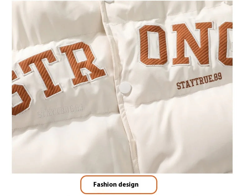 New Men's Hooded Jacket Winter Warm Coat Fashion Printed Jacket For Men Lightweight Padded Jackets Men's Windbreaker Parker Coat