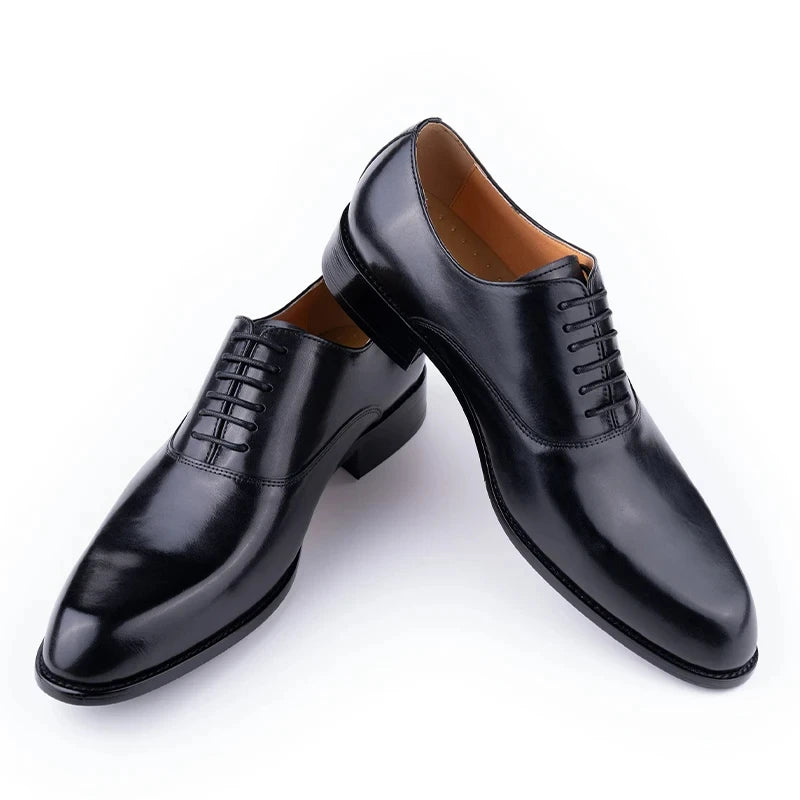 Elegant Men Leather Dress Shoe Sapato Social Masculino Party Office Suit Matches Comfortable Handcrafted Business Man's Footwear