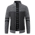 Winter Men Warm Cardigan Padded Jackets Fashion Men Fleece Lined knitwear Sweaters Cardigan Coats Men Windbreaker Knit Jacket