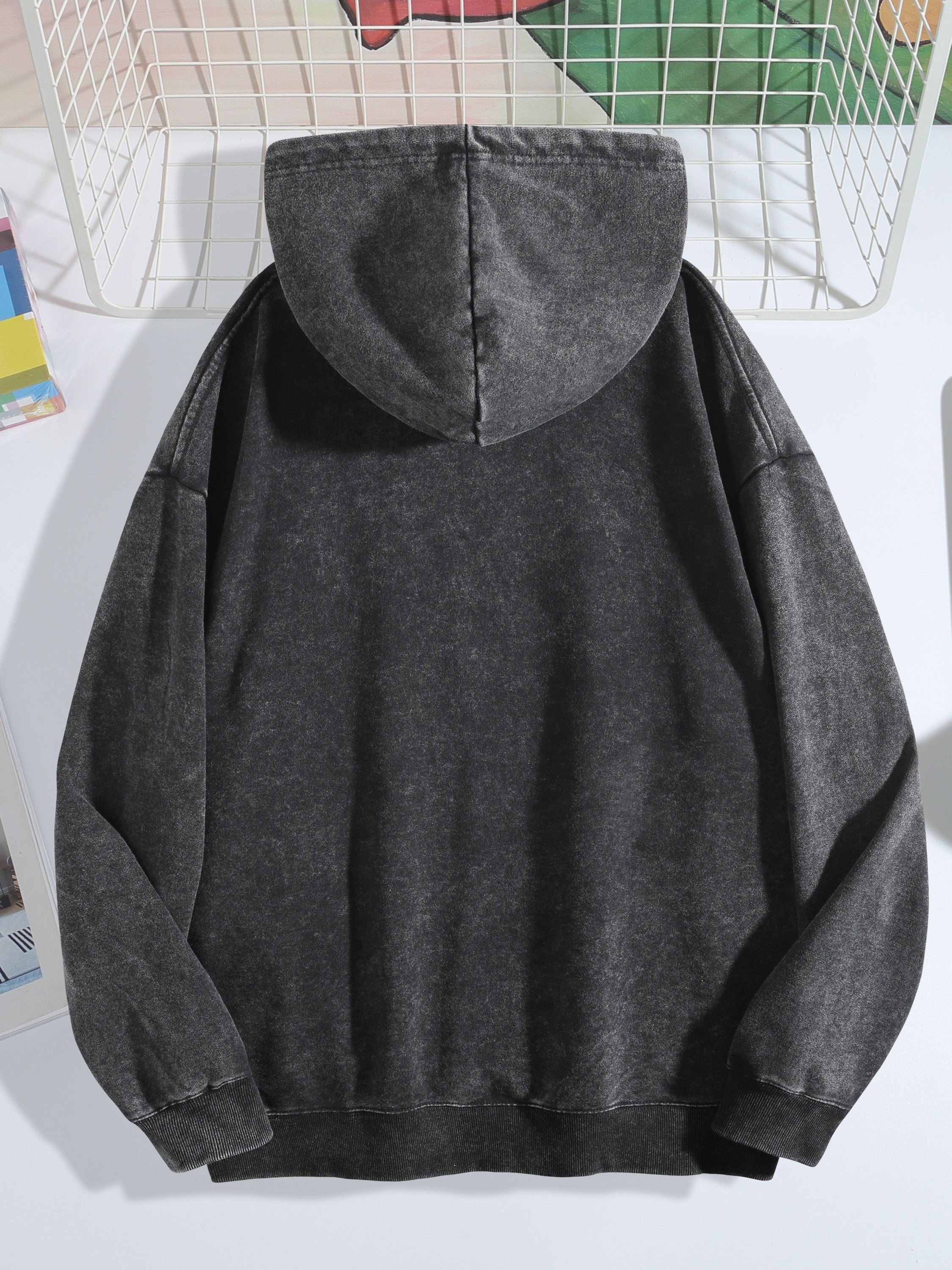 Autumn And Winter Hoodie, Daily Scene Can Be Used, Solid Color Wash To Make Old Round Neck Pullover Hooded Cordless Top, Fashion Men's Wear, Hoodie