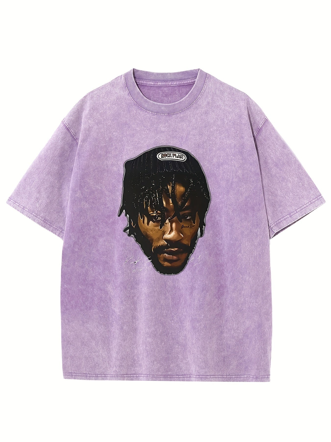 Derrick Rose Print, Men's Comfortable Wash Cotton Short-sleeved Crew Neck T-shirt, Summer Outdoor Men's Wear