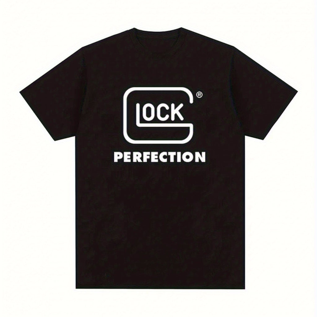 Glock Perfect Pistol Printed T-shirt Logo Shooting Sports Outdoor Hunting Jungle 100% Cotton Men's Wear 42808
